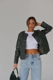 Lindzie Pleather Jacket