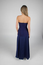 Midnight Satin Maxi Dress