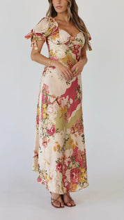 Paloma Patchwork Floral Maxi Dress