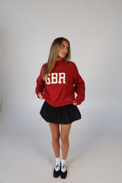 Nebraska Varsity Sweater In Red