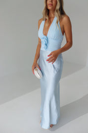 Veronika Ice Blue Maxi Dress