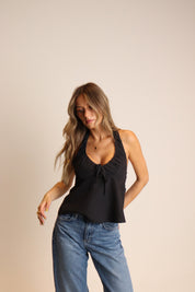 Arden Plaid Halter Top