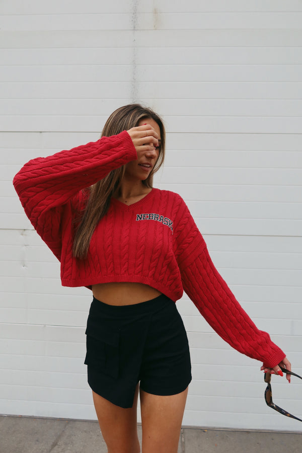 Nebraska Cable Knit Sweater
