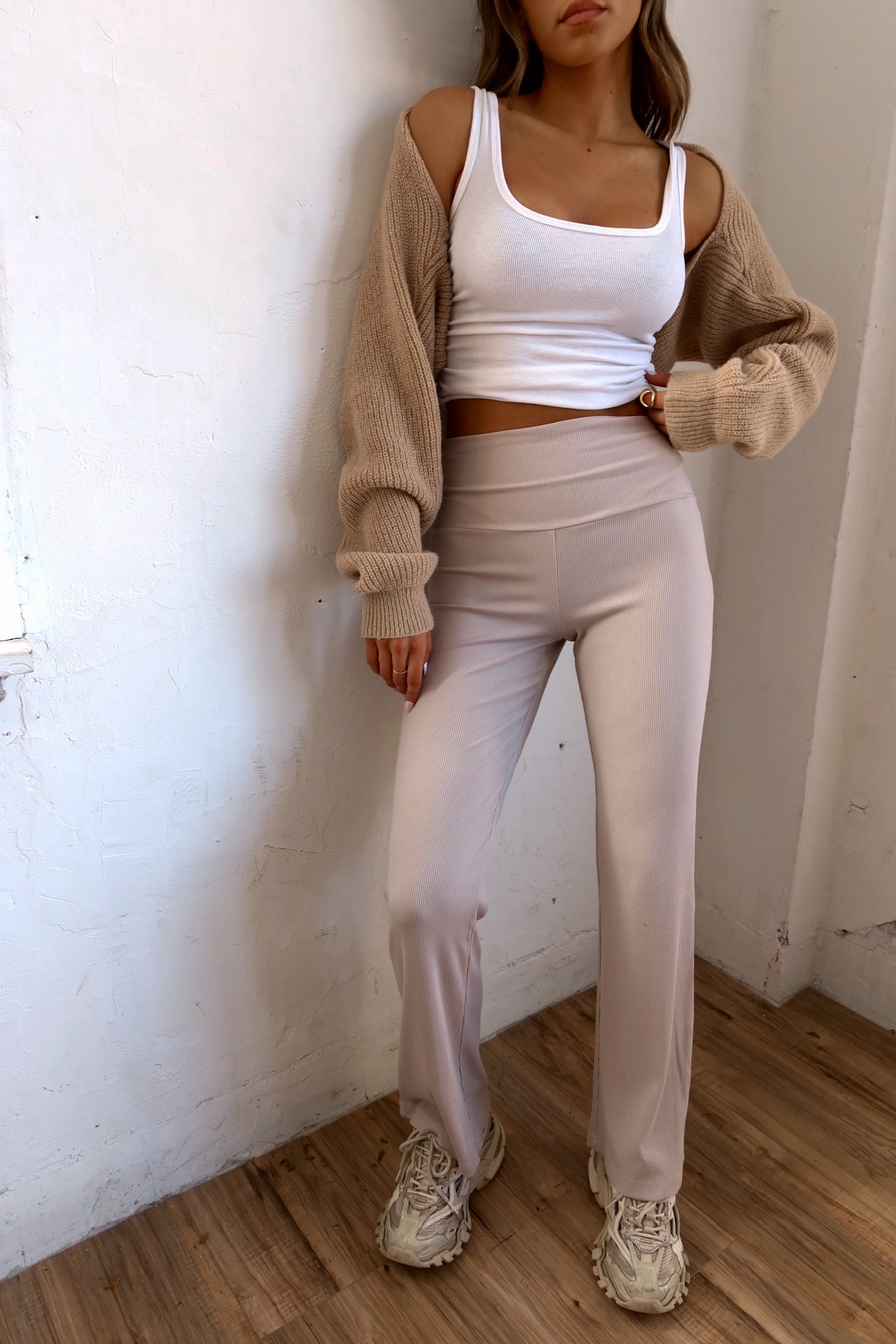 Piper High Waist Ribbed Pants