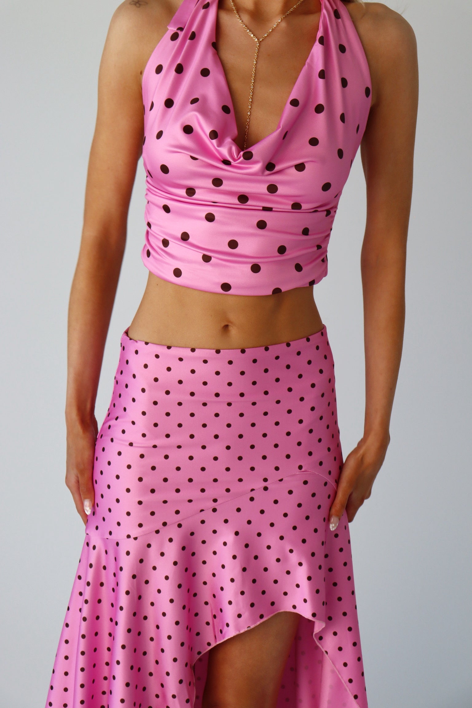 Melody Polka Dot Halter Top