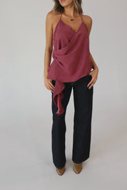Lilah Suede Halter Top