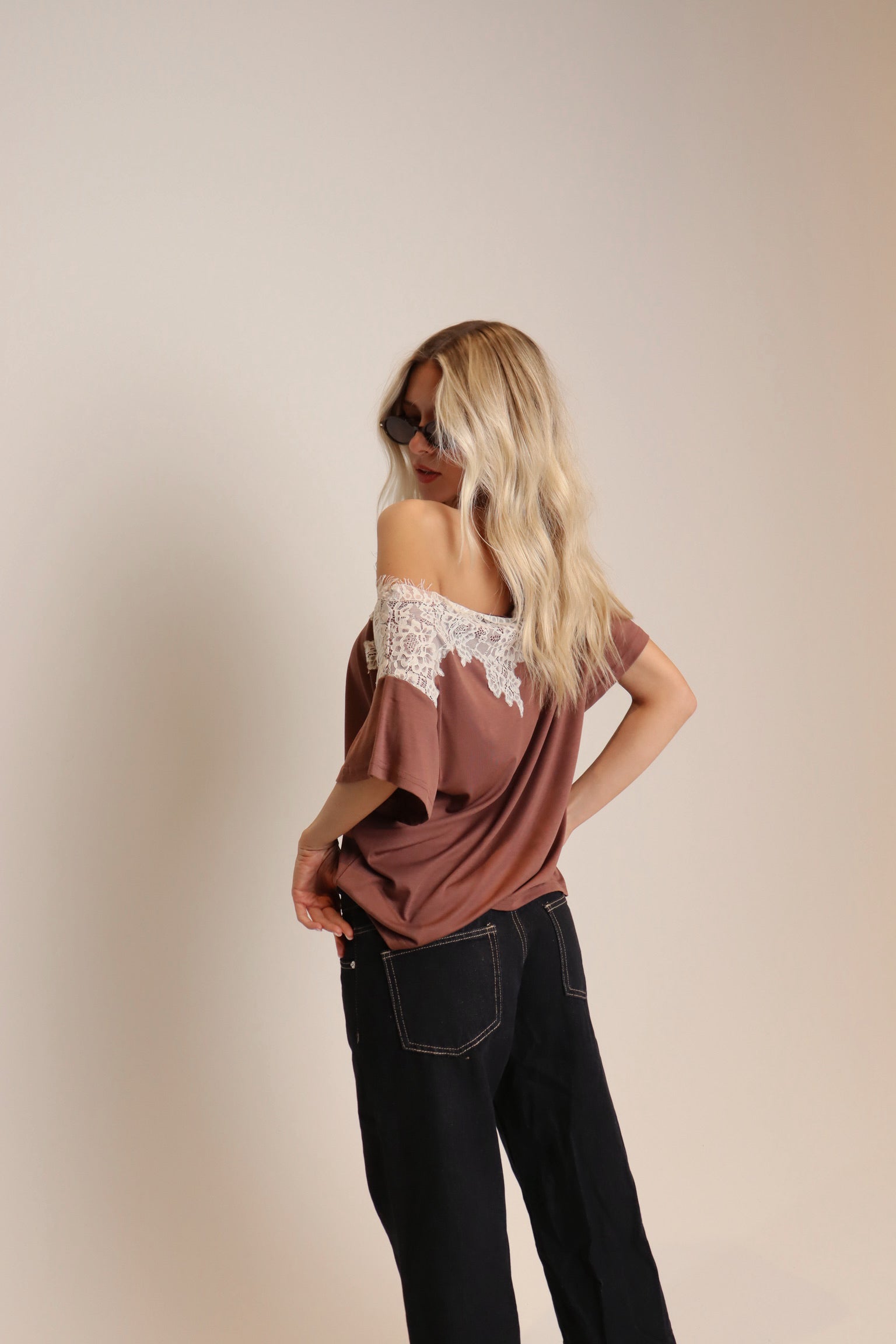 Phoebe Lace Off The Shouler Top
