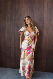 Paloma Patchwork Floral Maxi Dress