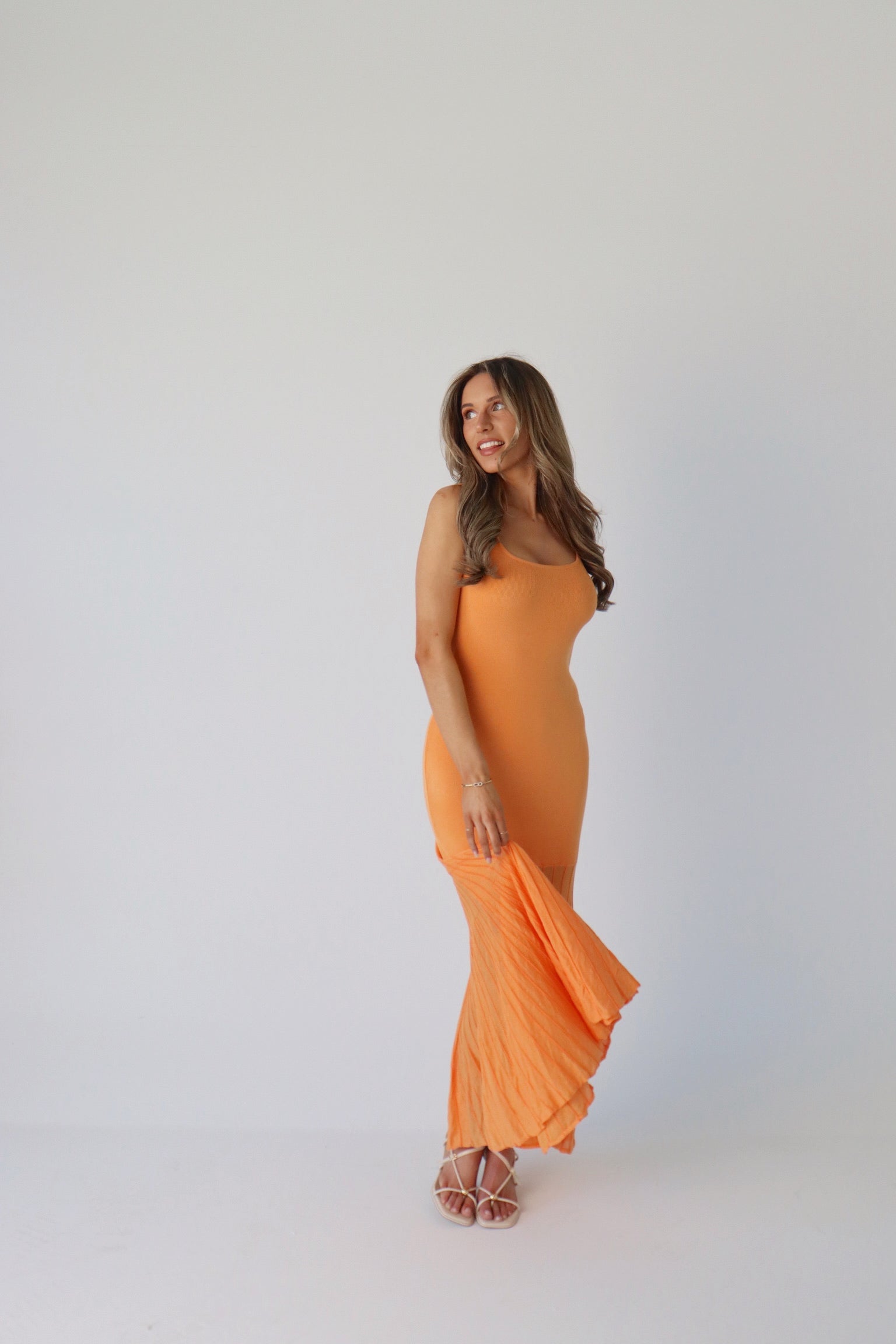 Kendall Maxi Dress in Orange