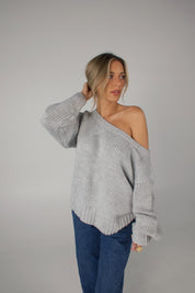 Brandy Off The Shoulder Sweater