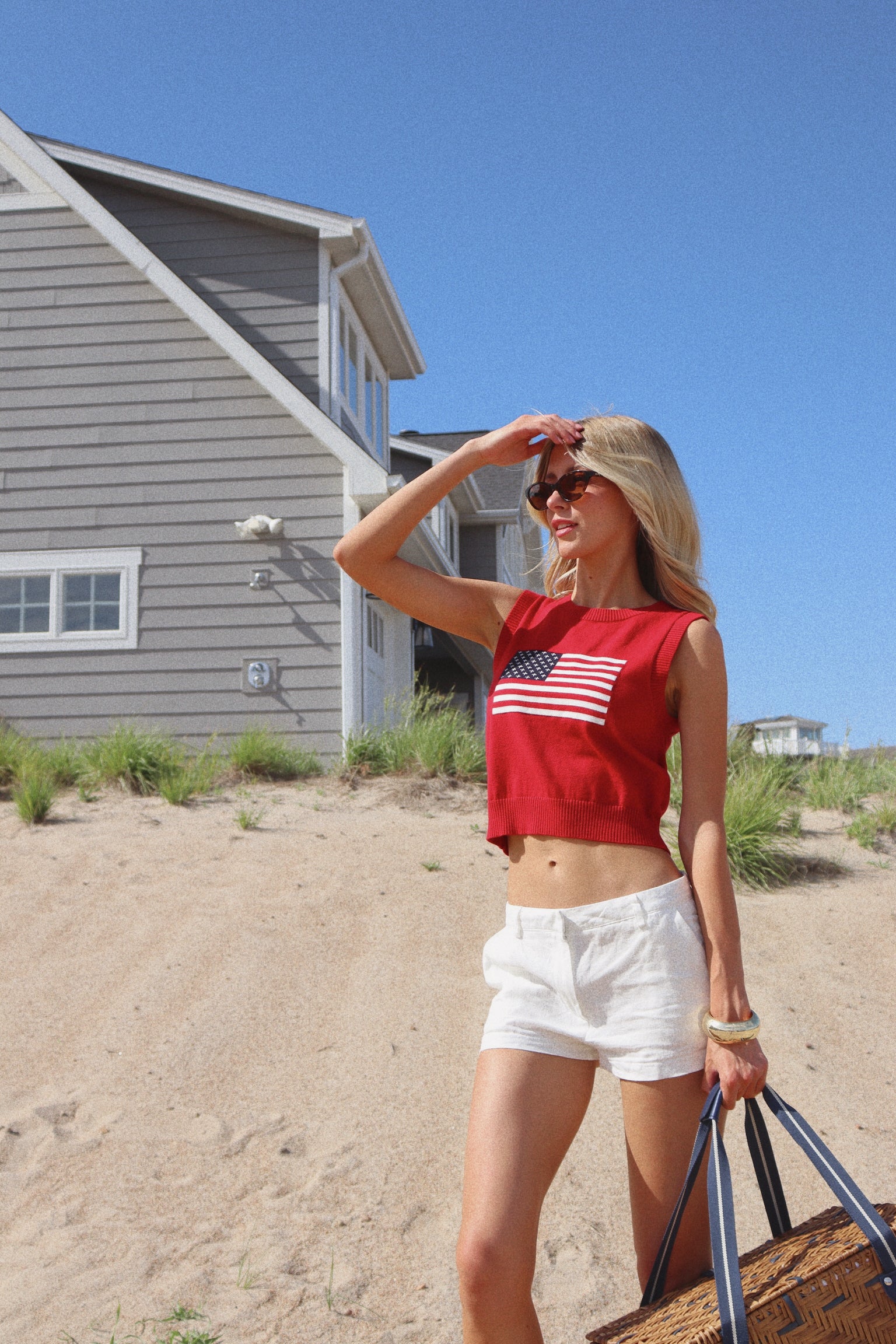 Liberty Flag Knit Tank