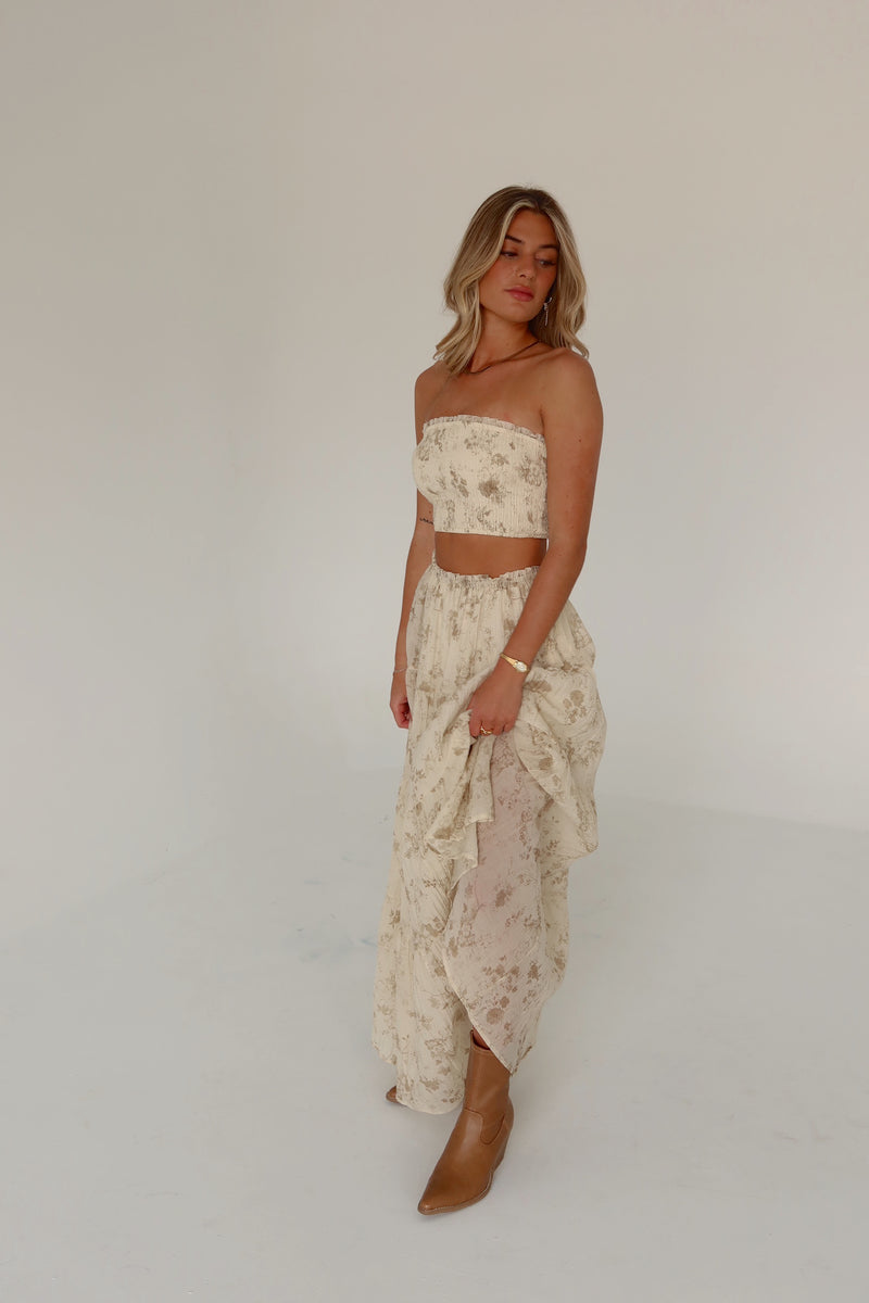 Delilah Floral Maxi Skirt Set