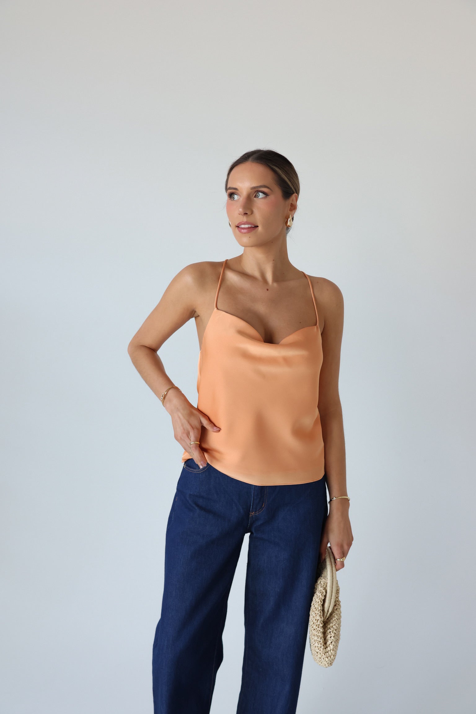 Sunset Glow Satin Cami