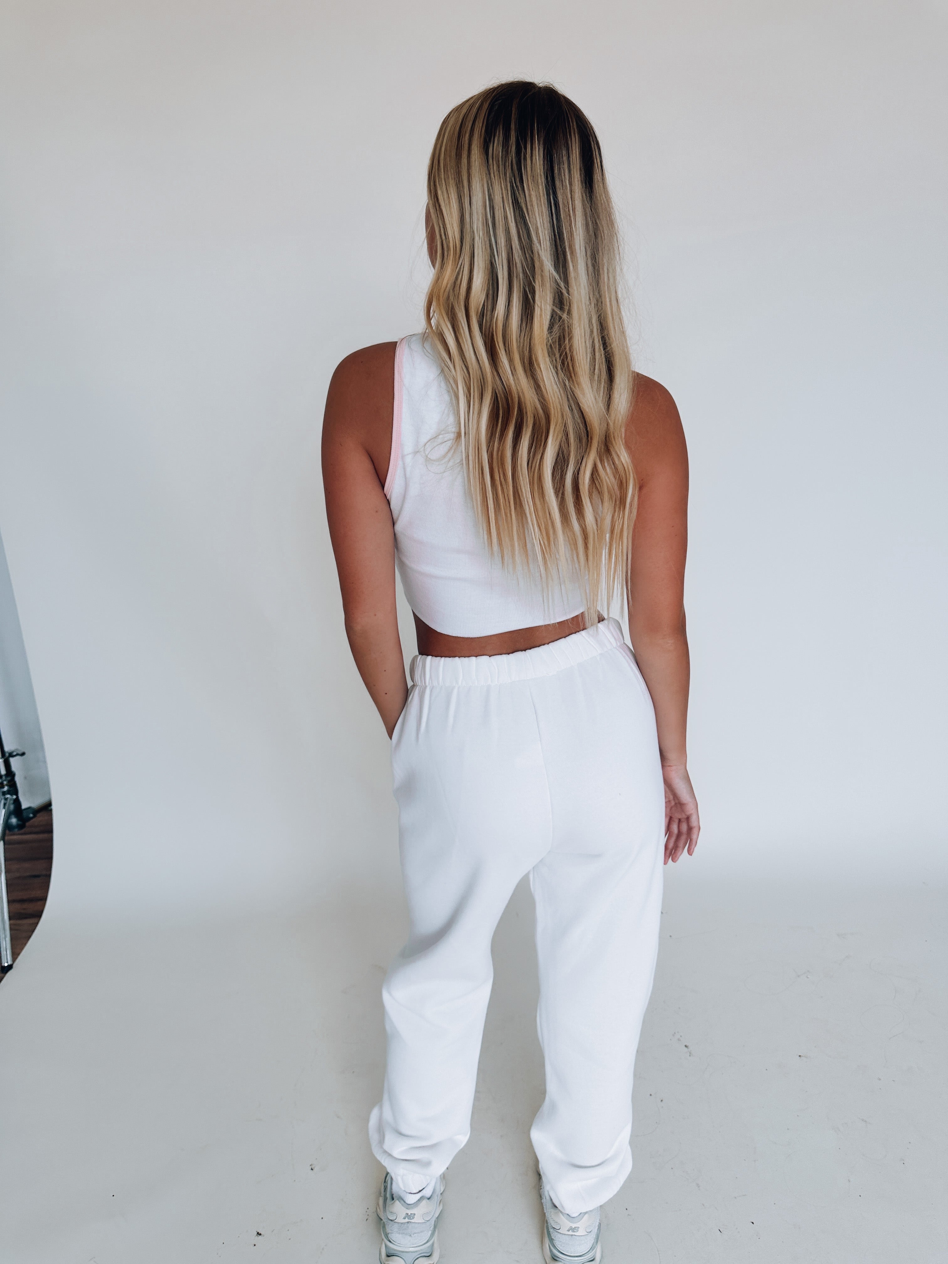 Naomi Joggers In White