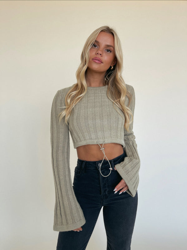 Kallie Bell Sleeve Cropped Sweater