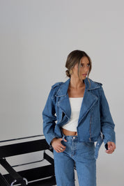 Zayla Zip-Up Denim Jacket