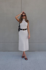 Maeva Turtleneck Sleeveless Maxi Dress