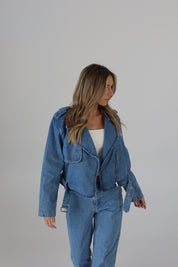 Zayla Zip-Up Denim Jacket