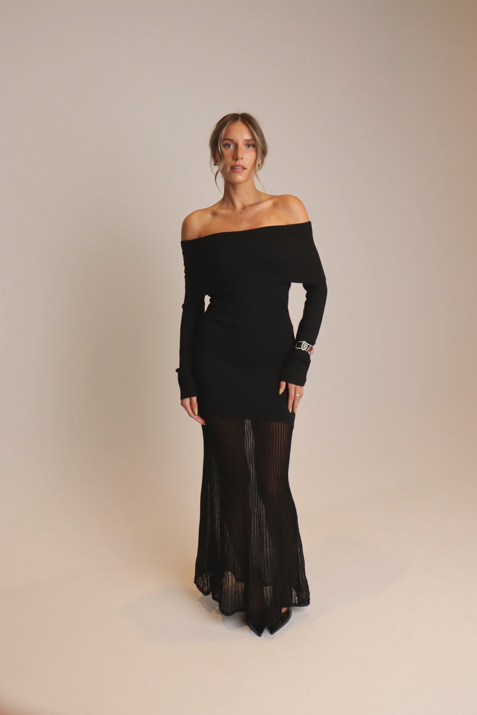 Isla Off The Shoulder Maxi Dress