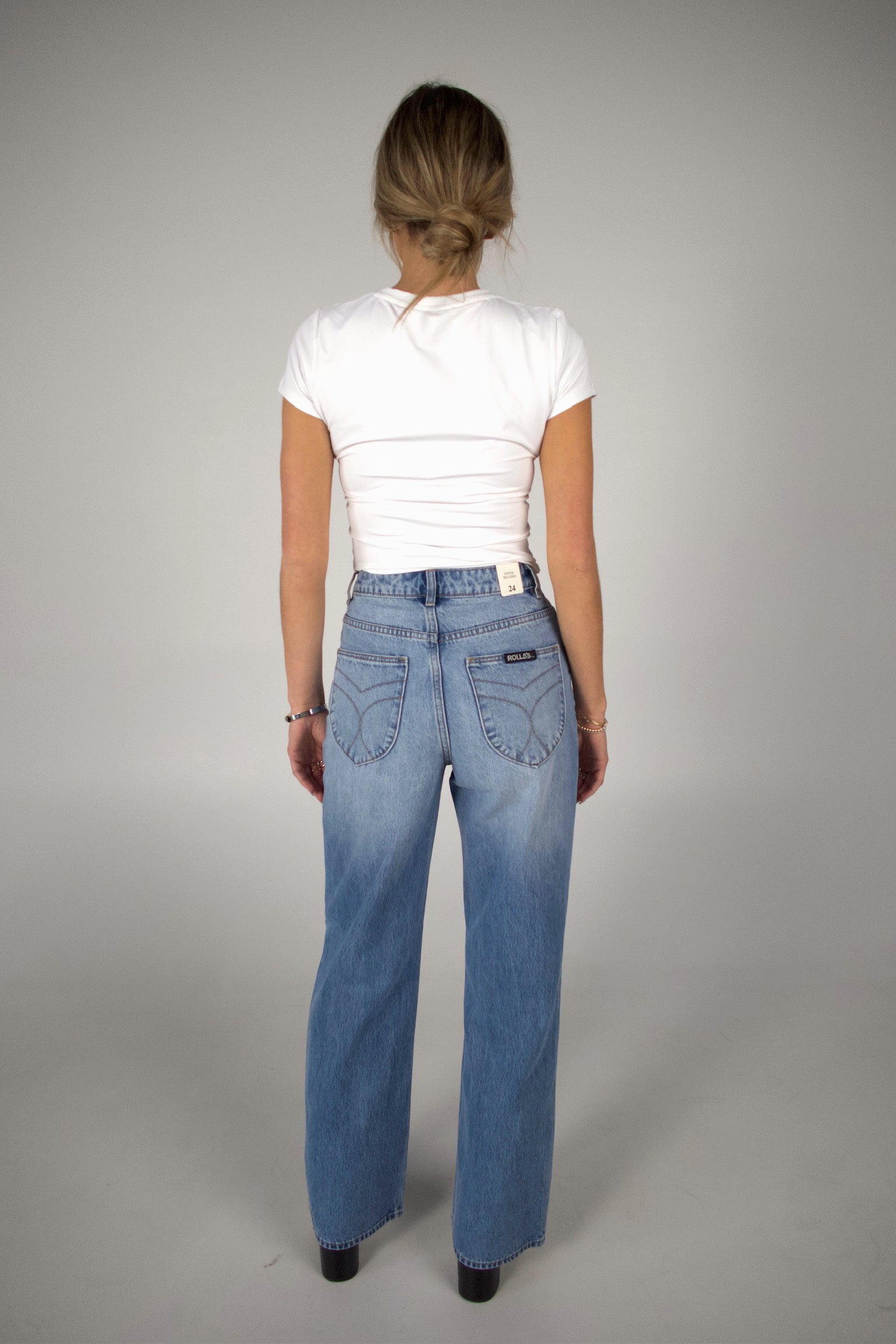 ROLLAS : Stevie Relaxed Jean In Brad Blue