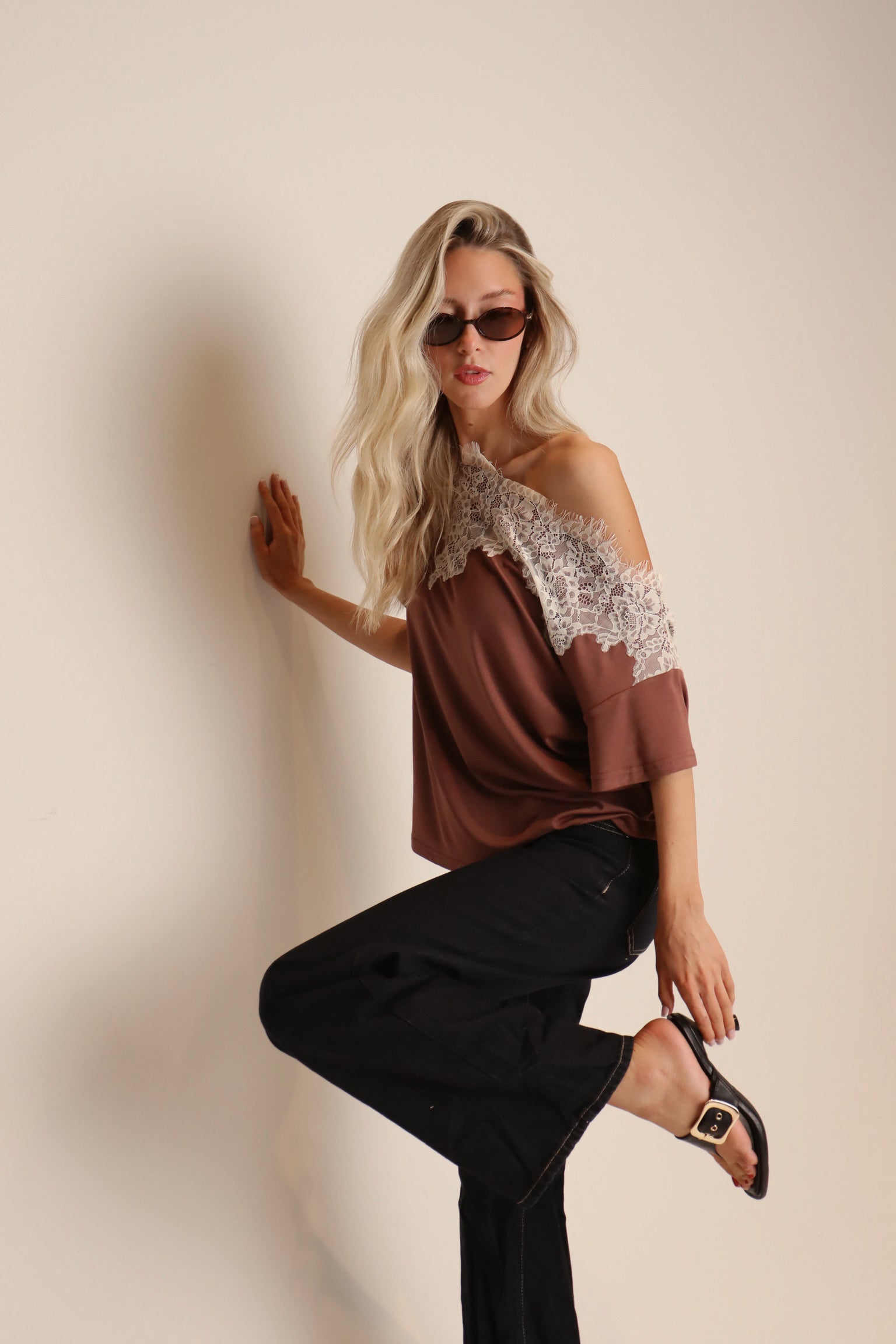 Phoebe Lace Off The Shouler Top