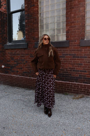 Presley Plaid Chiffon Maxi Skirt