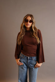 Emme Back-Tie Dolman Sleeve Top