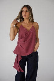 Lilah Suede Halter Top