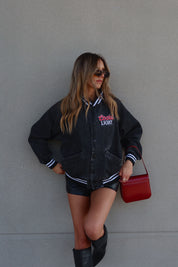 Coors Black Denim Bomber Jacket