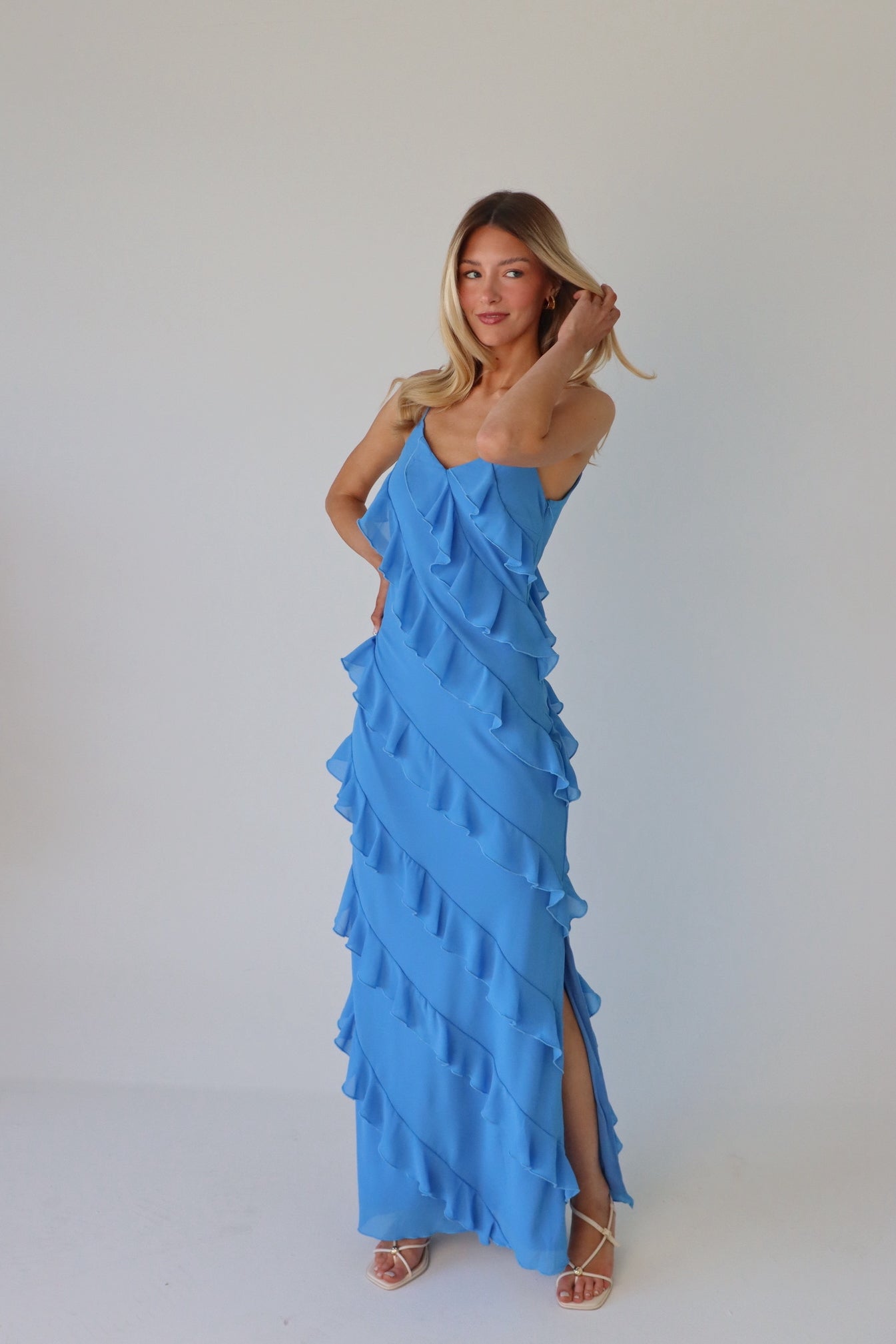 Sloane Ruffle Maxi Dress