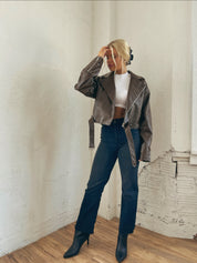 RESTOCKED: Aella Oversized Faux Leather Jacket