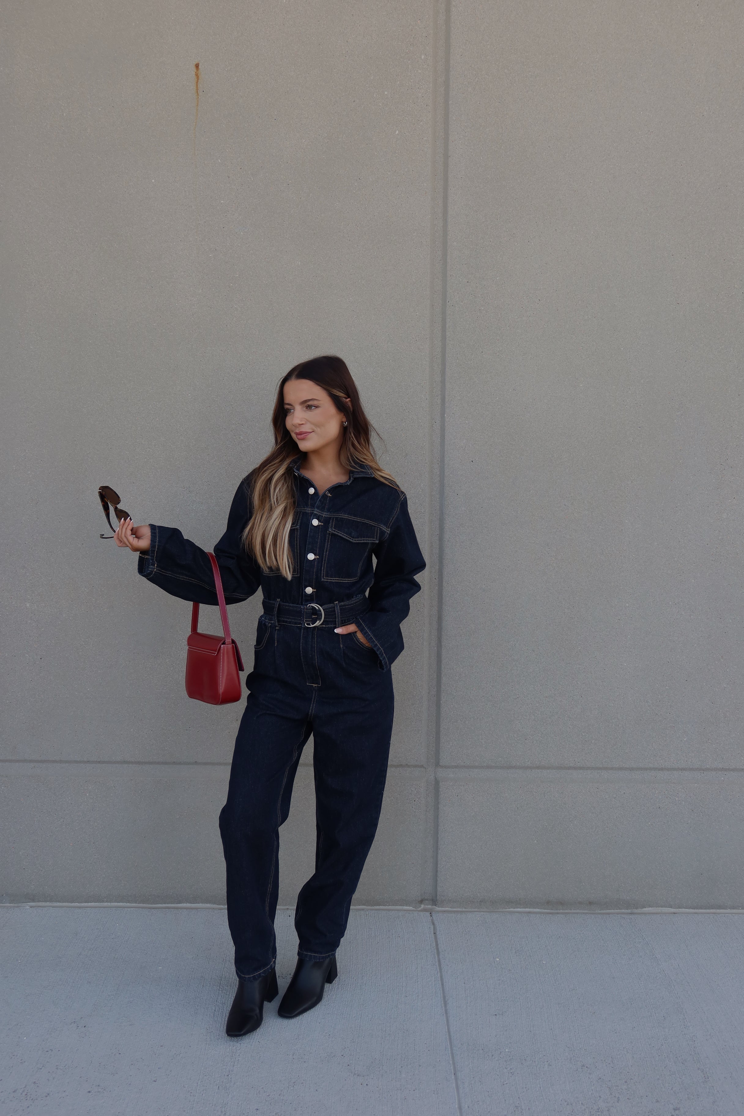 Midnight Utility Denim Jumpsuit