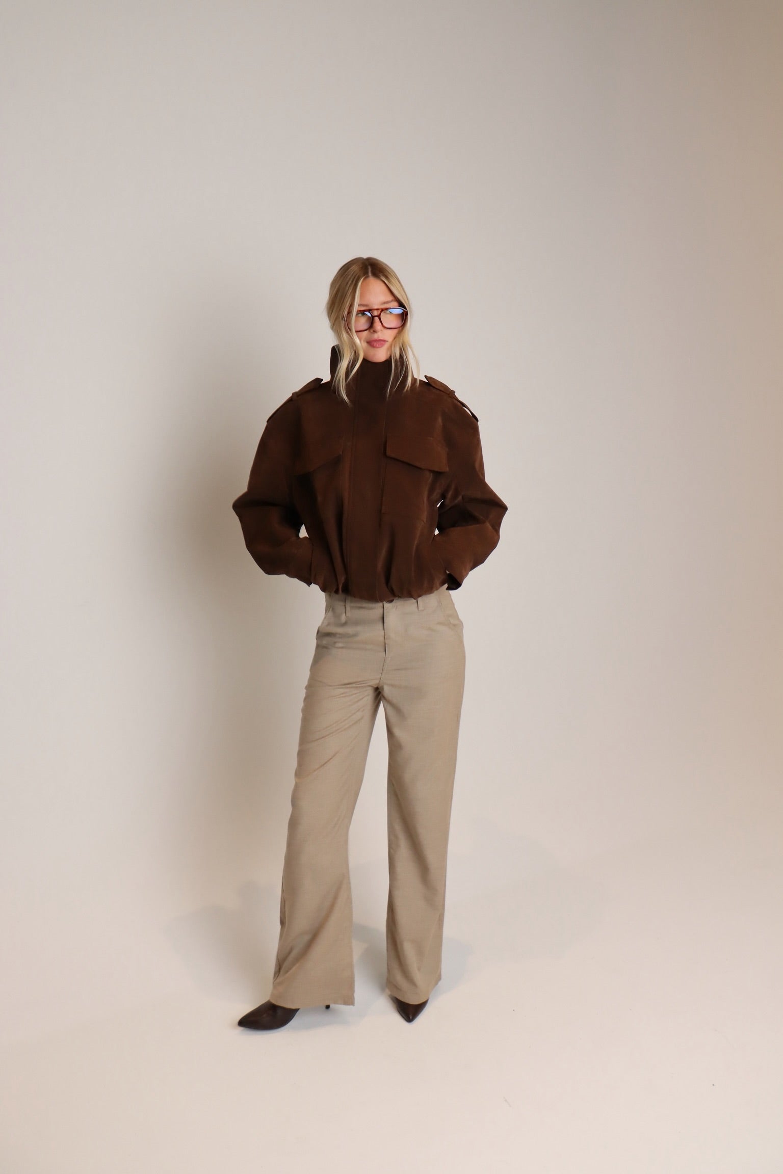 Jalynn Khaki Trousers