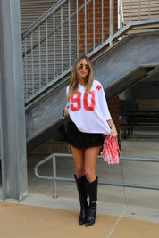 Nebraska Boyfriend Jersey In White