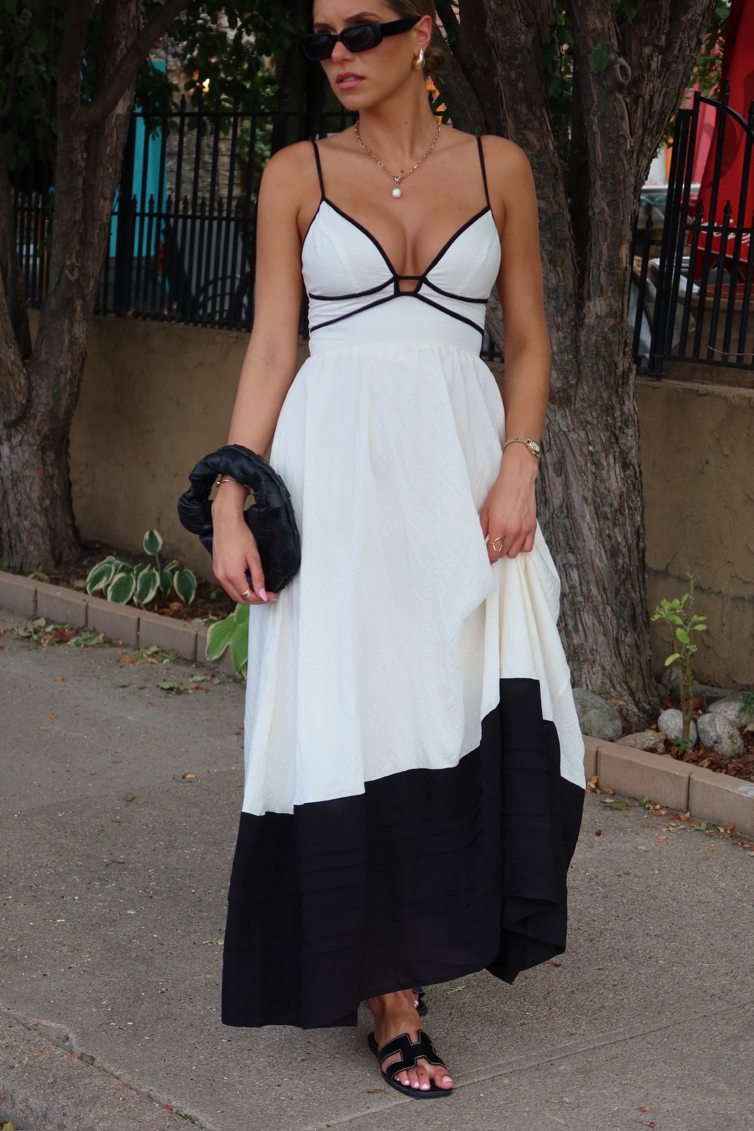 Brielle Contrast Maxi Dress