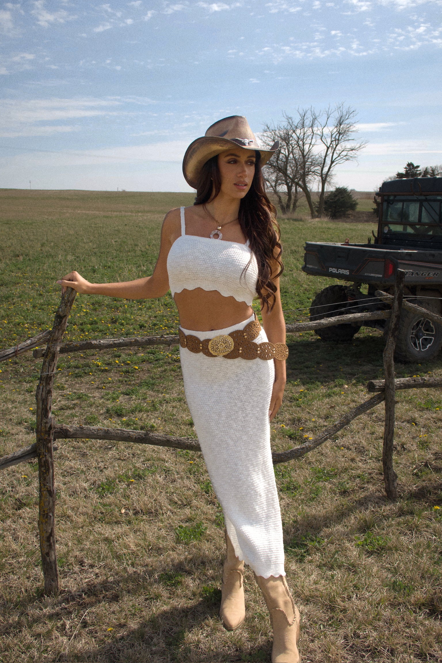 Lilah Knit Midi Skirt Set
