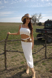 Lilah Knit Midi Skirt Set