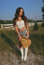 Beaded Fringe Bustier