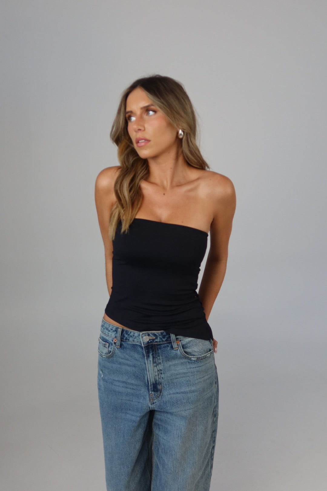 Jayne Asymmetrical Tube Top