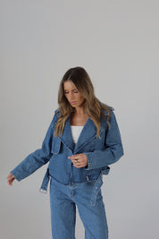 Zayla Zip-Up Denim Jacket