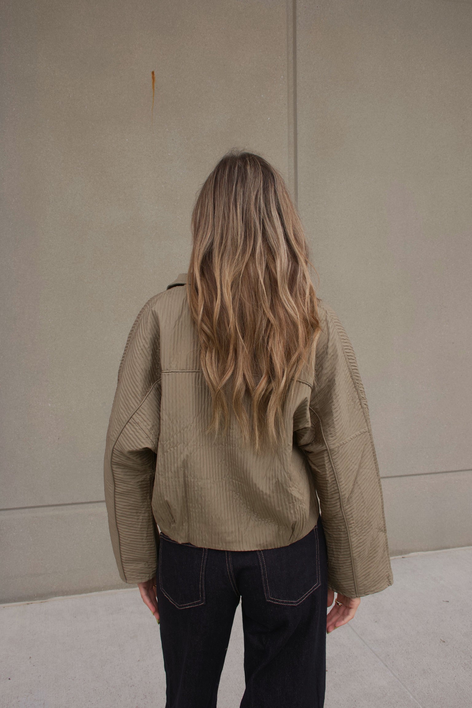 Olive Textured Jacket