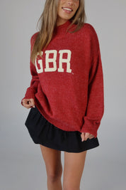 Nebraska Varsity Sweater In Red