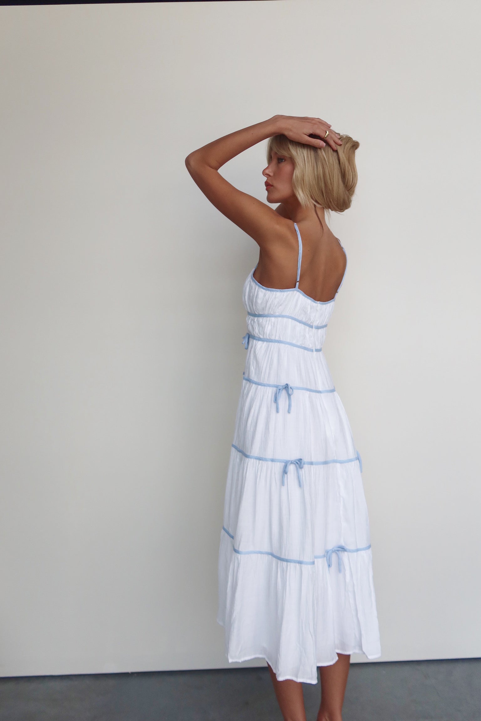 Leah Bow Midi Dress