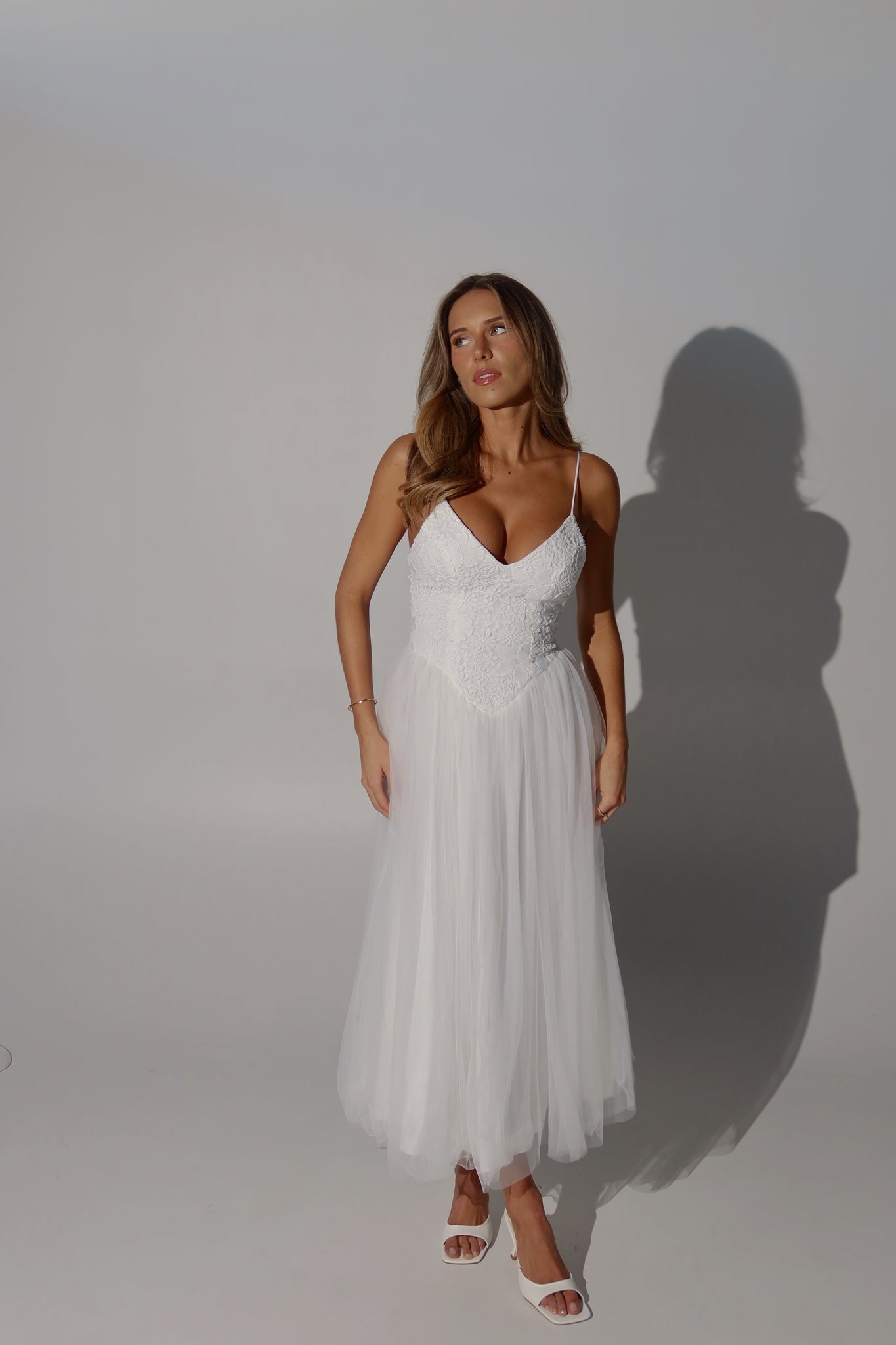 Gabrielle Tulle Midi Dress Madida Clothing Gabrielle Tulle Midi Dress Madida Clothing