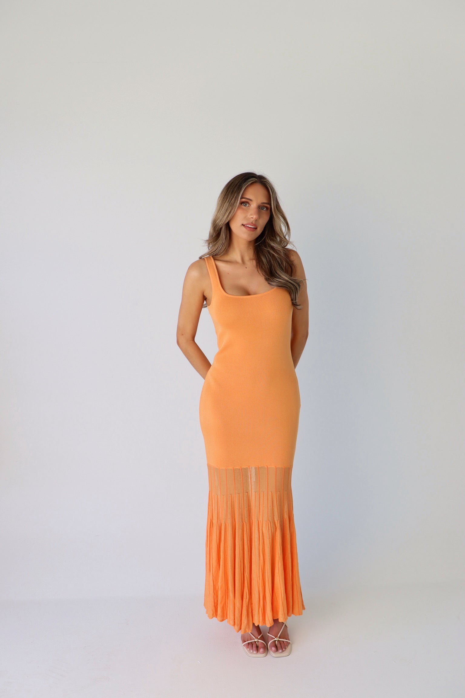 Kendall Maxi Dress in Orange
