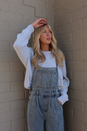 Denim  Tie Overalls