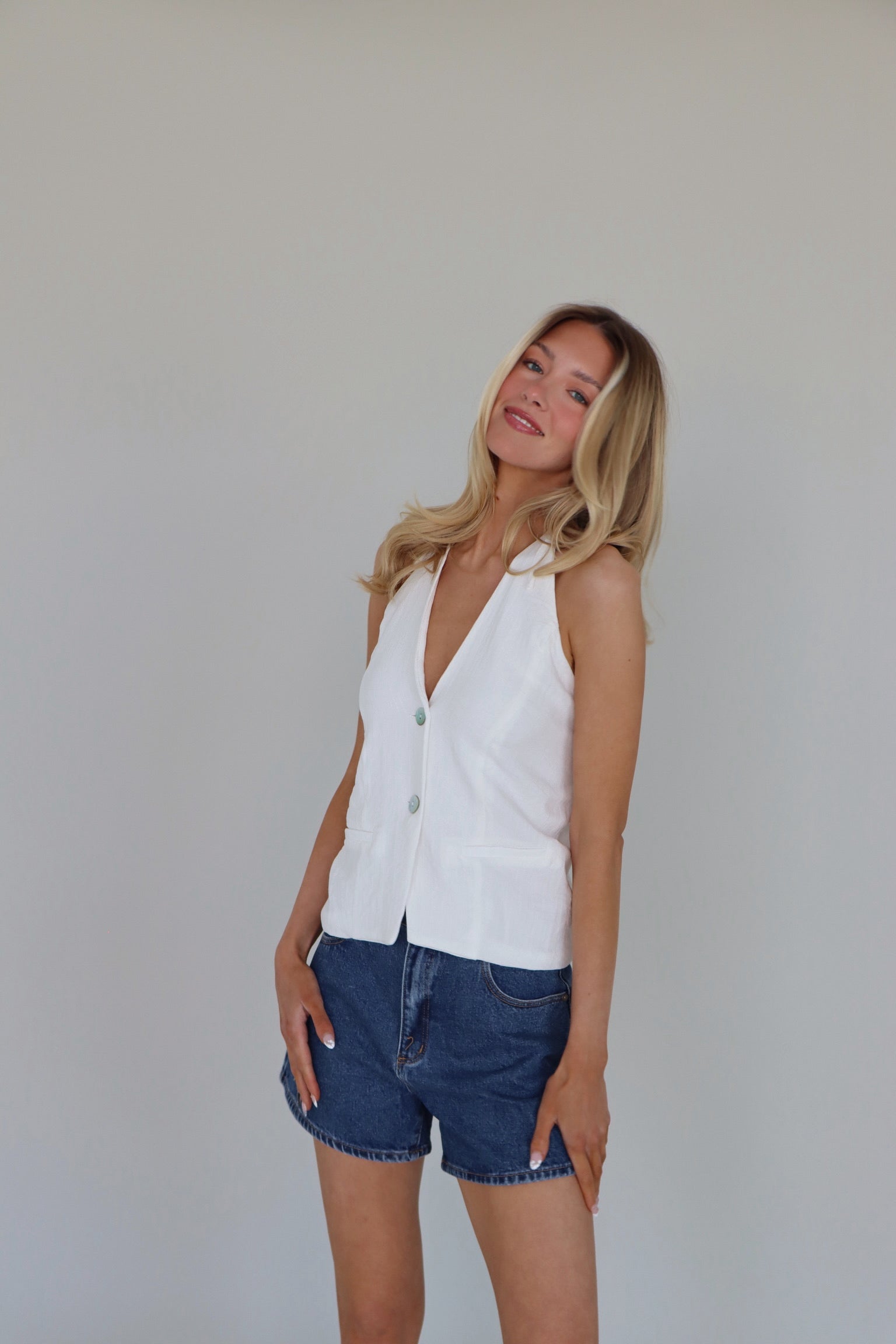 Rory Linen Halter Top