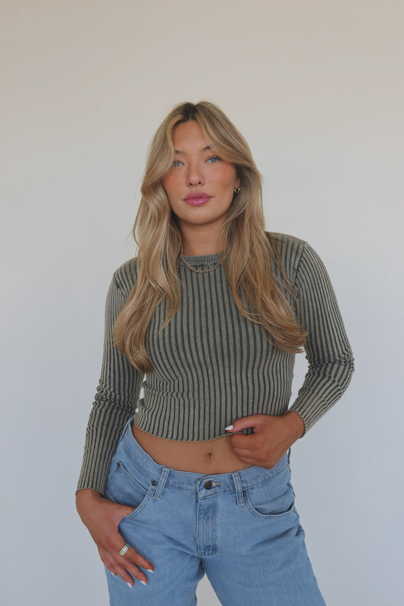 Blaine Ribbed Knit Top