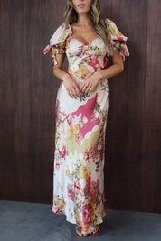 Paloma Patchwork Floral Maxi Dress