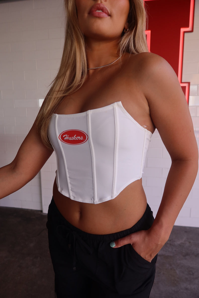 Huskers Strapless Corset